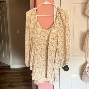 For Love and Lemons Floral Mini Dress